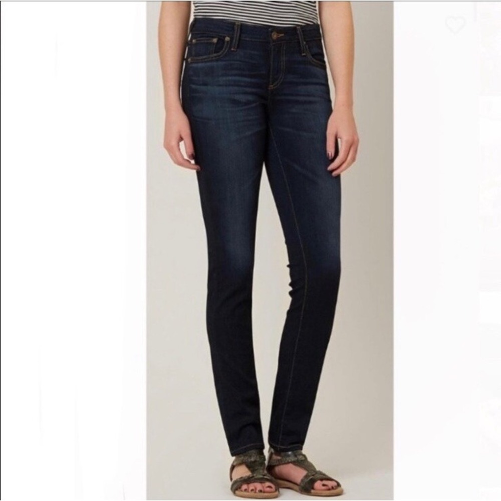 Big Star Jeans Women's 30R Maddie Skinny Mid Rise Dark Wash Blue Denim Casual‎